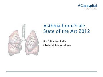 Asthma bronchiale - State of the art