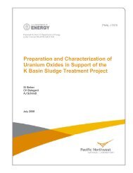 Preparation and Characterization of Uranium Oxides in Support of ...