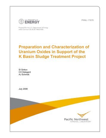 Preparation and Characterization of Uranium Oxides in Support of ...