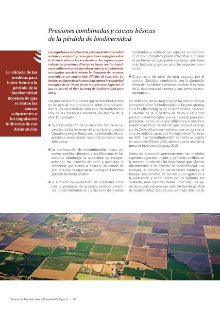 Perspectiva Mundial sobre la Biodiversidad 3 - Convention on ...