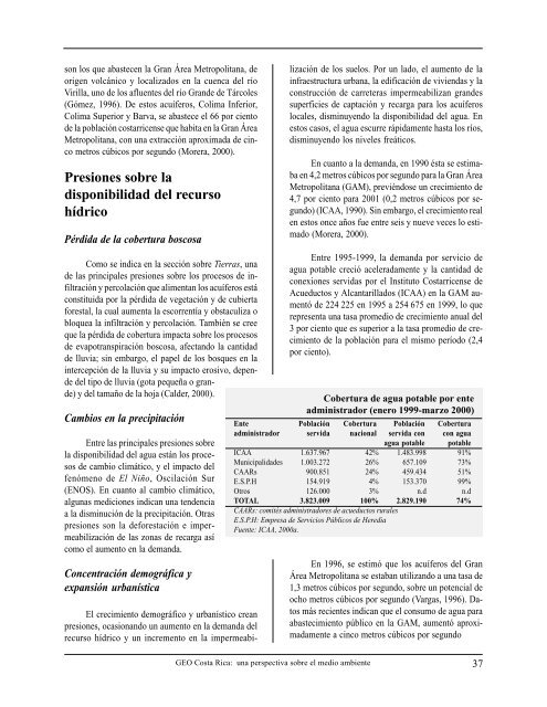 informe ambiental costa rica 2002 - Programa de Naciones Unidas ...