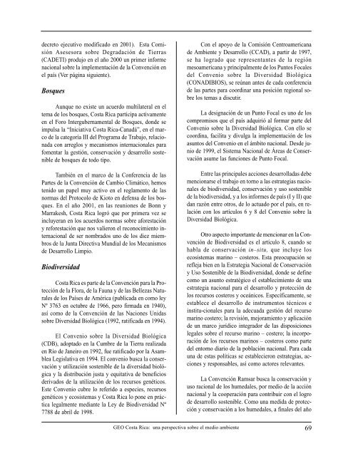 informe ambiental costa rica 2002 - Programa de Naciones Unidas ...