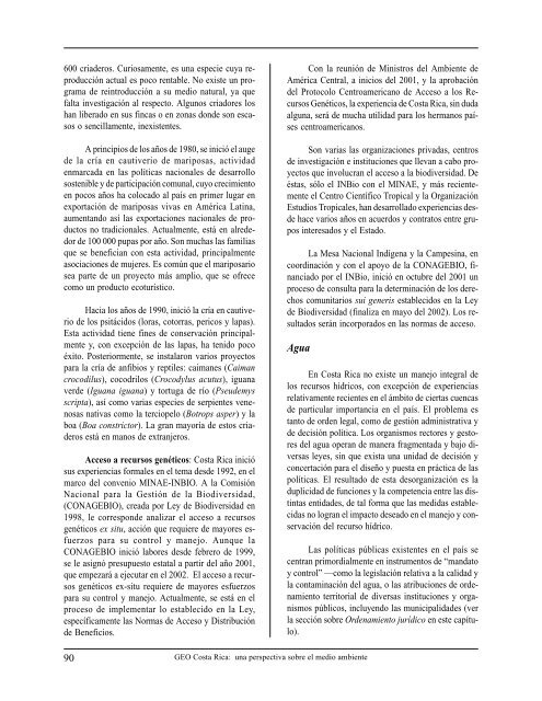 informe ambiental costa rica 2002 - Programa de Naciones Unidas ...