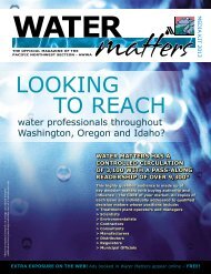 Water Matters Media Kit. - PNWS-AWWA