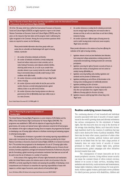 Global Report on Human Settlements 2007 - PoA-ISS