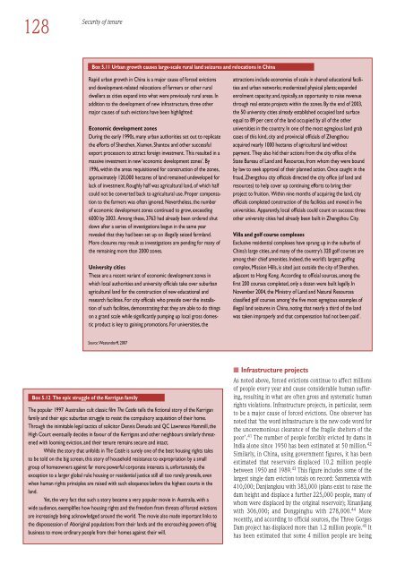 Global Report on Human Settlements 2007 - PoA-ISS