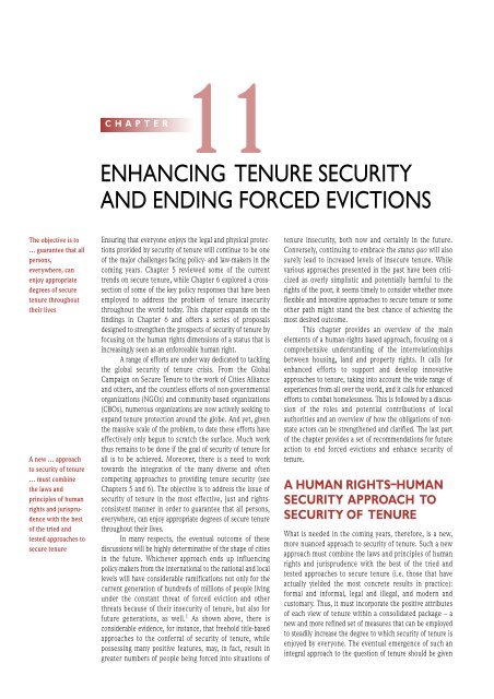 Global Report on Human Settlements 2007 - PoA-ISS