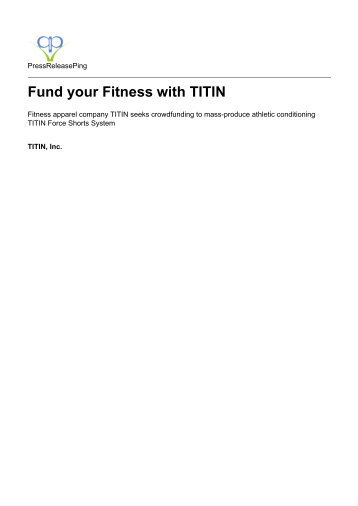 Fund your Fitness with TITIN