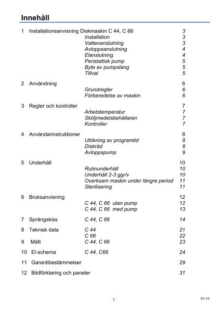 DISKMASKIN C 44 C 66 - Podab