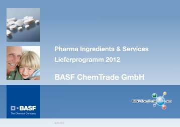 Pharma Ingredients & Services Lieferprogramm ... - BASF ChemTrade