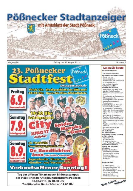 August 2013 - Stadt Pößneck