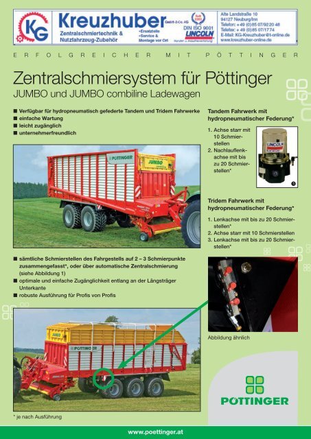 PDF 'JUMBO Zentralschmiersystem' - Alois Pöttinger ...