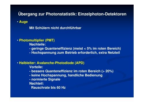 Photonenstatistik und Quantenradierer (inkl. Experiment) - pohlig