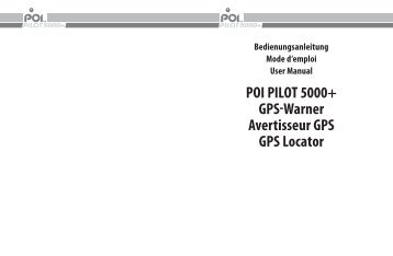 POI PIlOt 5000+ GPS-Warner Avertisseur GPS GPS locator