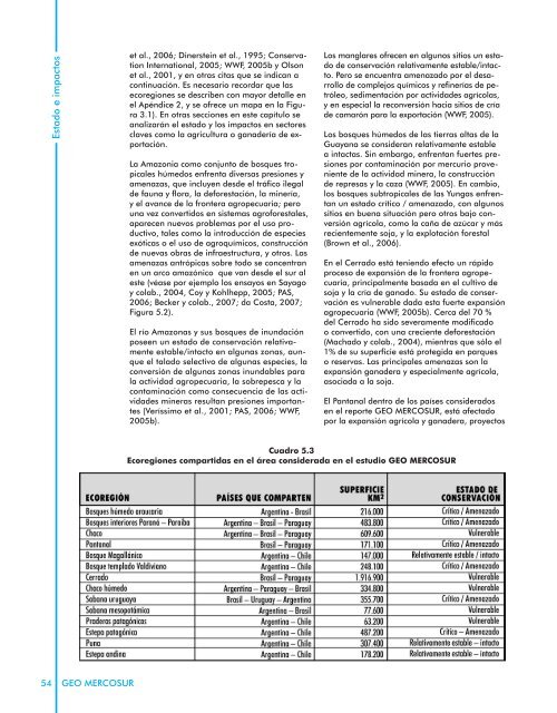 GEO MERCOSUR - Programa de Naciones Unidas para el Medio ...