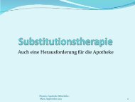 Substitutionstherapie – auch eine Herausforderung für die Apotheke