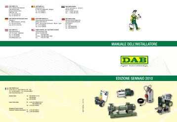 Applicazioni - DAB Pumps S.p.a.