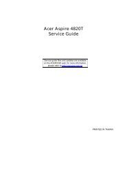 Acer Aspire 4820T_SG - Acer Support