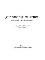 je te continue ma lecture - POl