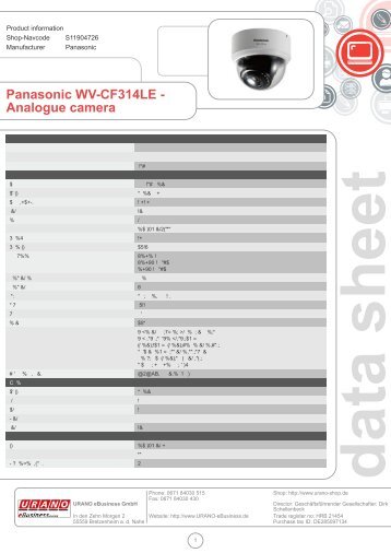 data sheet