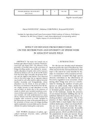 Article - Polish Journal of Ecology