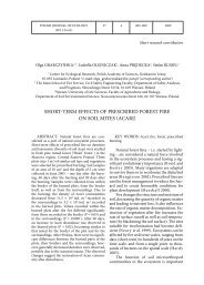 SHORT-TERM EFFECTS OF PRESCRIBED FOREST FIRE ON SOIL ...