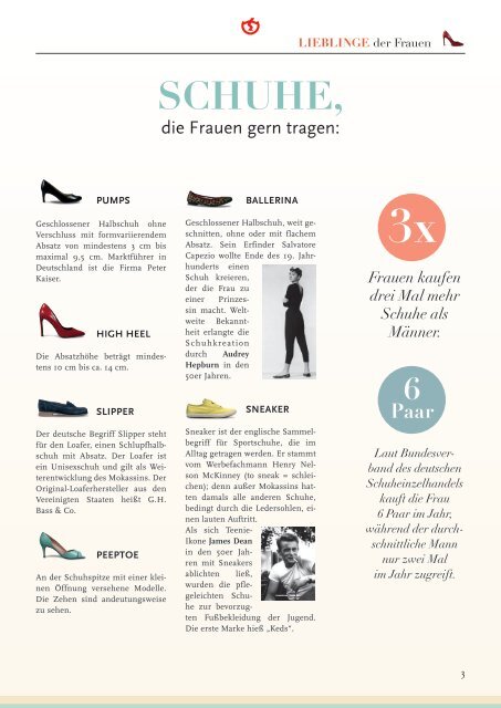 Einlagen und Designs für alle Damenschuhe