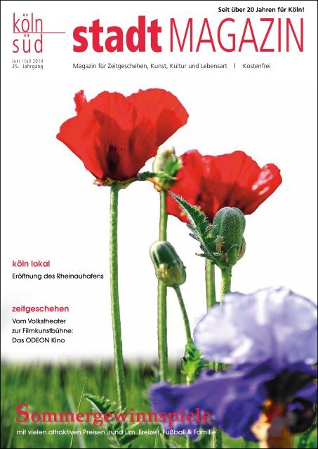 stadtMAGAZIN köln-süd | Ausgabe Juni/Juli 2014