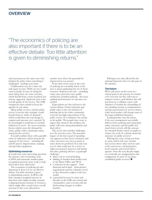 Policing UK 2013 - Police Federation