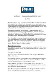 Ian Rennie – Statement to the PNB full board - Police Federation