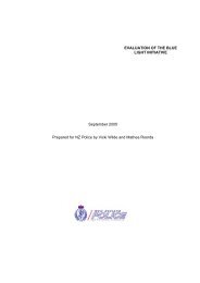 Evaluation of the Blue Light initiative - New Zealand Police