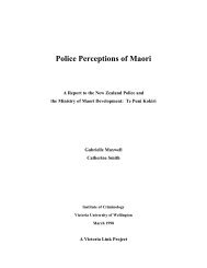 Police Perceptions of Maori - Rethinking Crime and Punishment