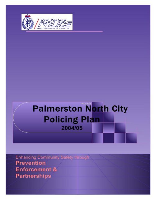 Area Policing Plan 2004 / 2005 - New Zealand Police