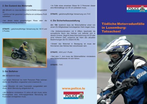 TÃ¶dliche MotorradunfÃ¤lle in Luxemburg: Tatsachen!