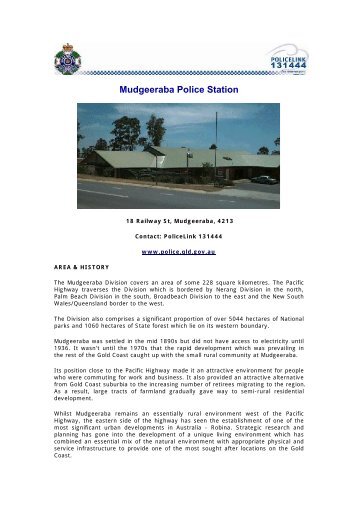 Mudgeeraba Police Station - Queensland Police Service