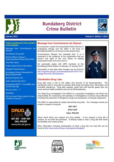 Bundaberg District Crime Bulletin - Queensland Police Service