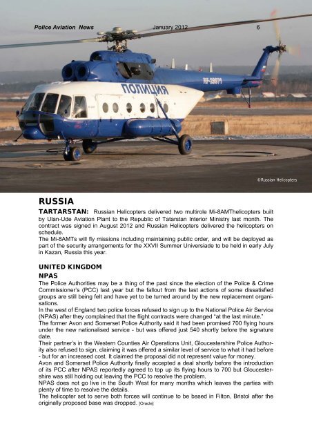 Police Aviation News January 2012