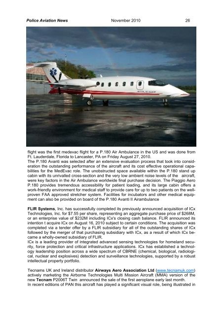 Police Aviation News November 2010