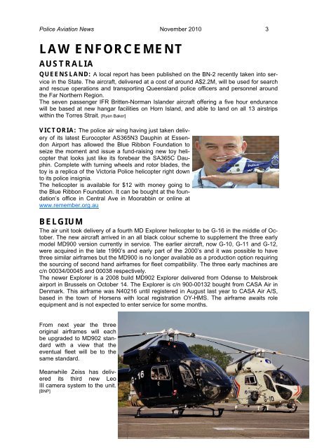 Police Aviation News November 2010