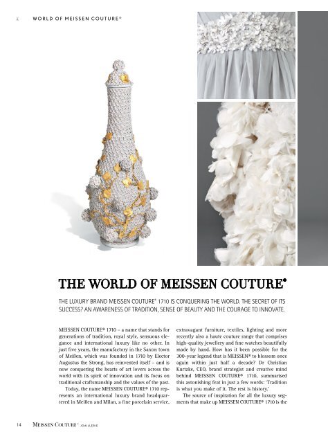 MEISSEN JOAILLERIE 2014