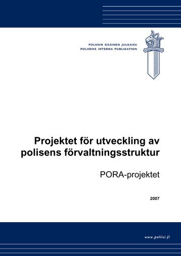 Projektet för utveckling av polisens förvaltningsstruktur - Poliisi