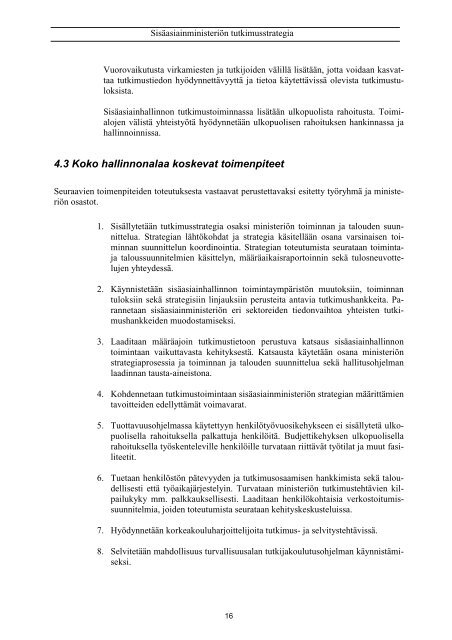 Sisäasiainministeriön tutkimusstrategia - Poliisi