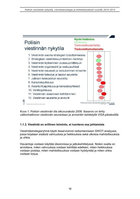 Poliisin viestinnän nykytila, viestintästrategia ja kehittämisalueet ...