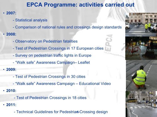 The evaluation of pedestrian crossing safety