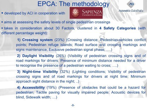 The evaluation of pedestrian crossing safety