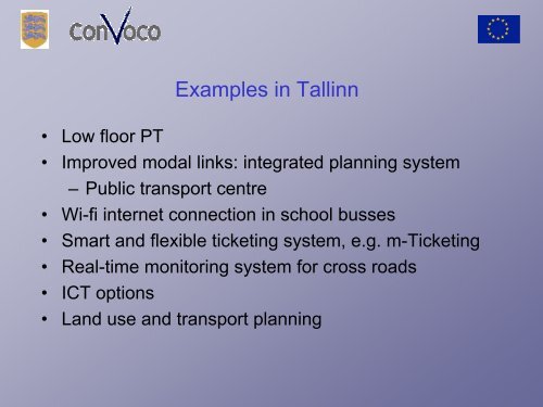 Sustainable Urban Transport Planning - Tallinn