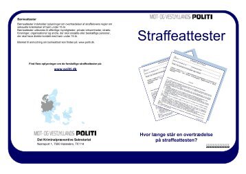 Straffeattester folder - Politiets
