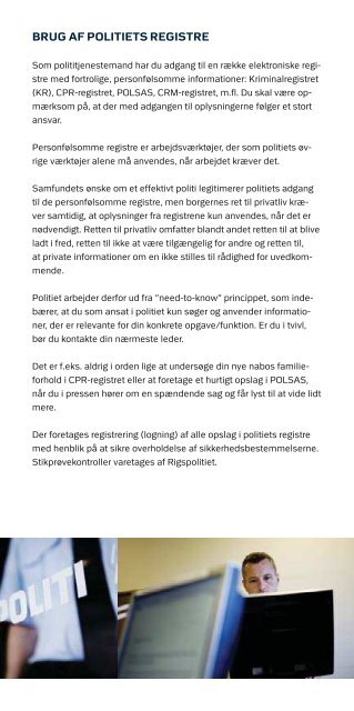 "Etik i politiet" (pdf) - Politiets