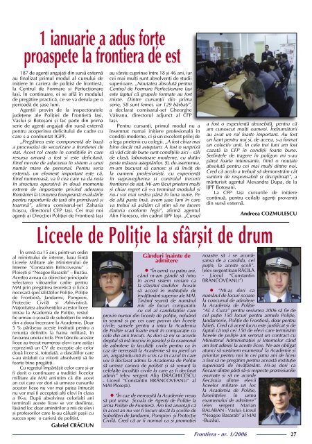 Nr. 1/2006 - Politia de Frontiera