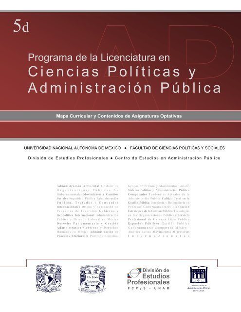 Ciencias Políticas y Administración Pública - Facultad de Ciencias ...